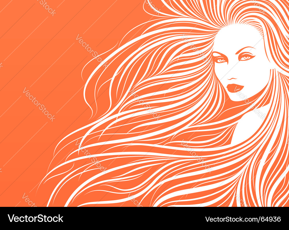 Fashion girl vector image