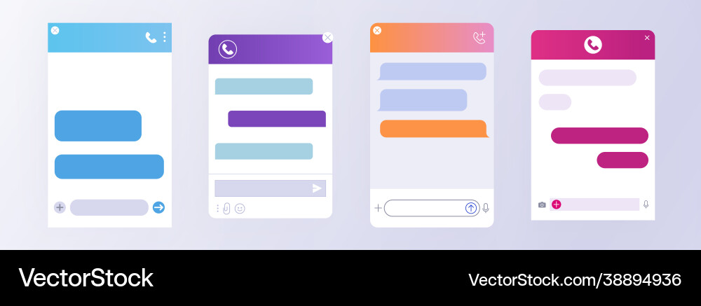Flat chat bot dialoge windows for customer support Flat chat bot dialoge windows for customer support vector image