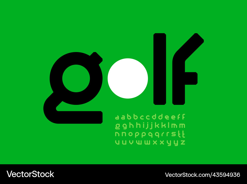 Modern style font design Modern style font design vector image