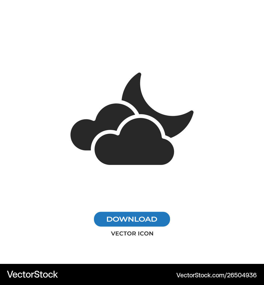 Night icon Vector Image
