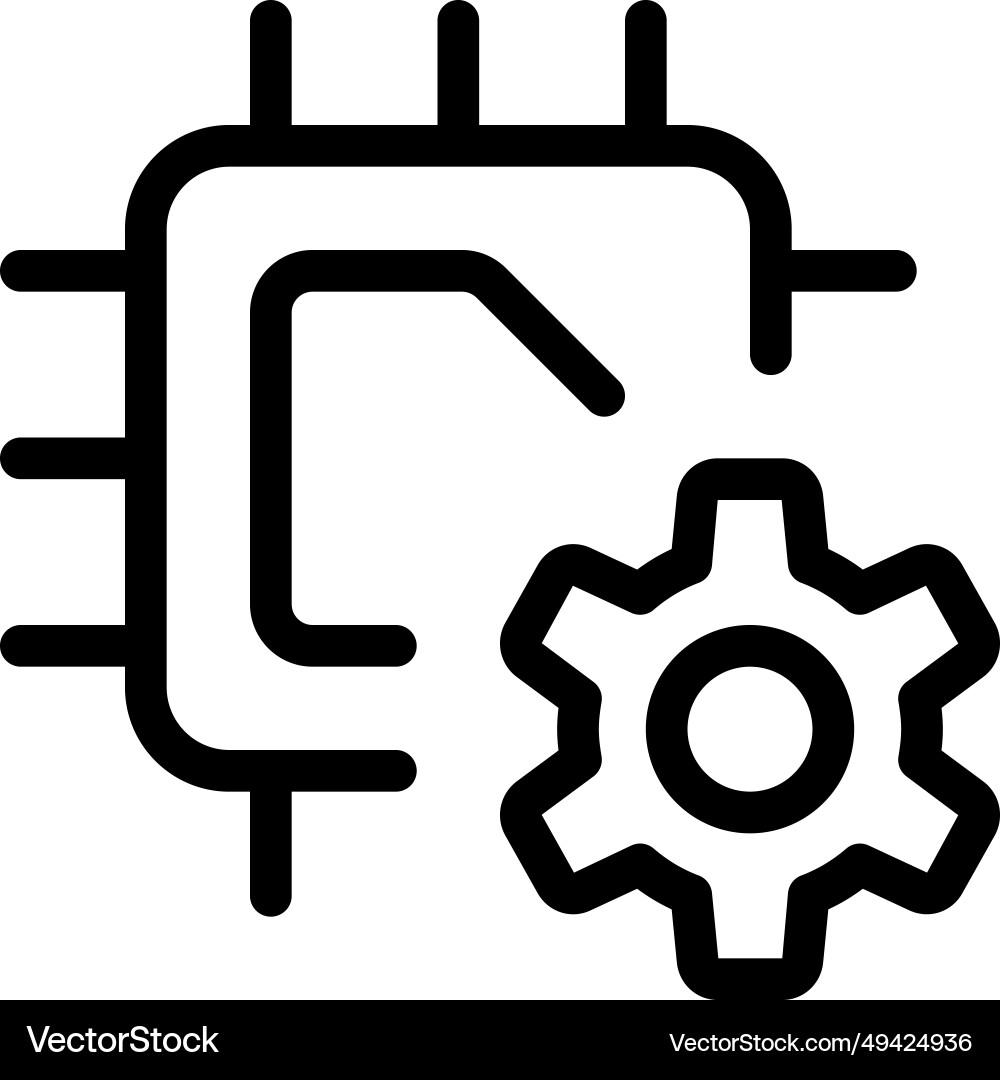 Setting options available on programmable vector image