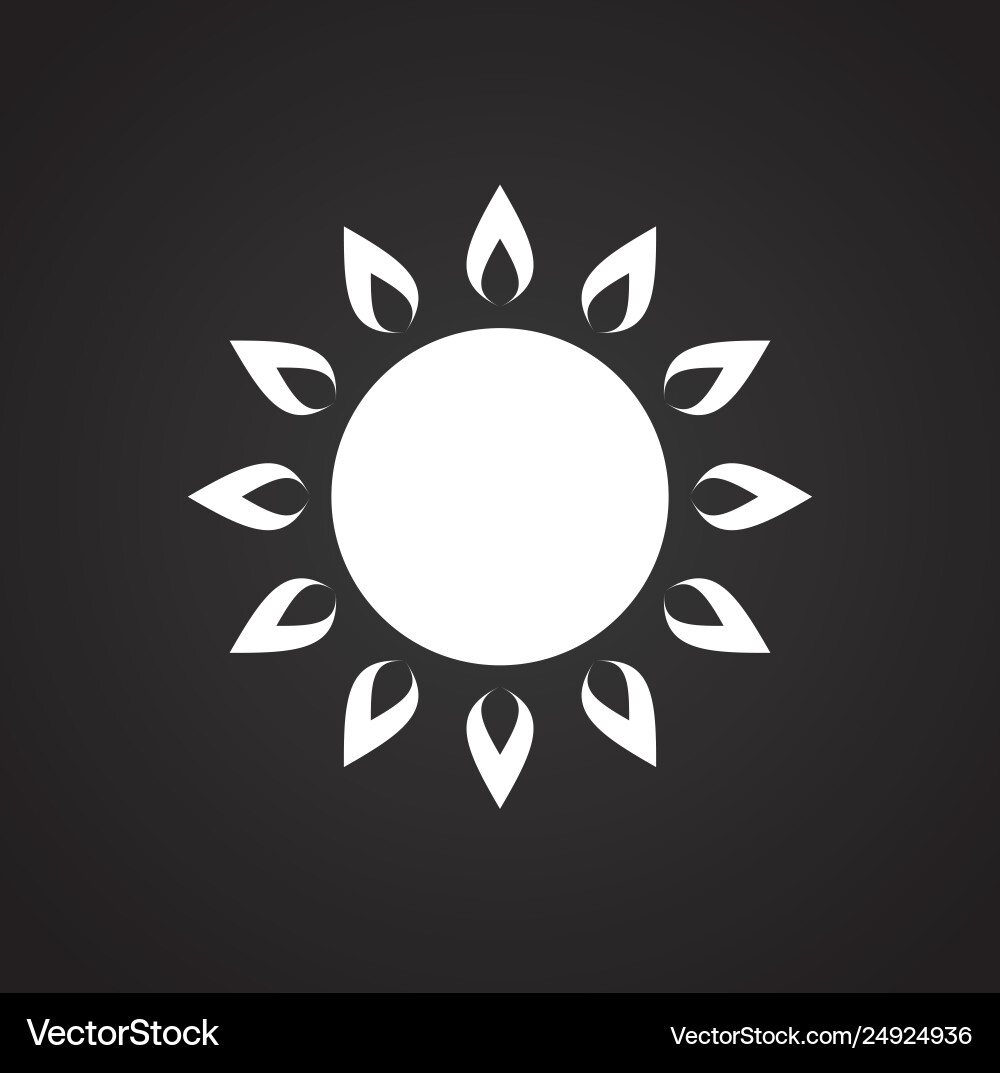 Sun icon on background for graphic and web design Sun icon on background for graphic and web design Vector Image