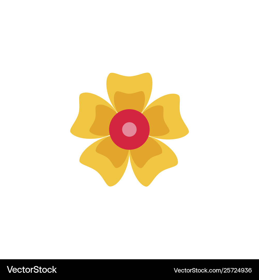 Universal flower icon to use in web and mobile ui Universal flower icon to use in web and mobile ui vector image