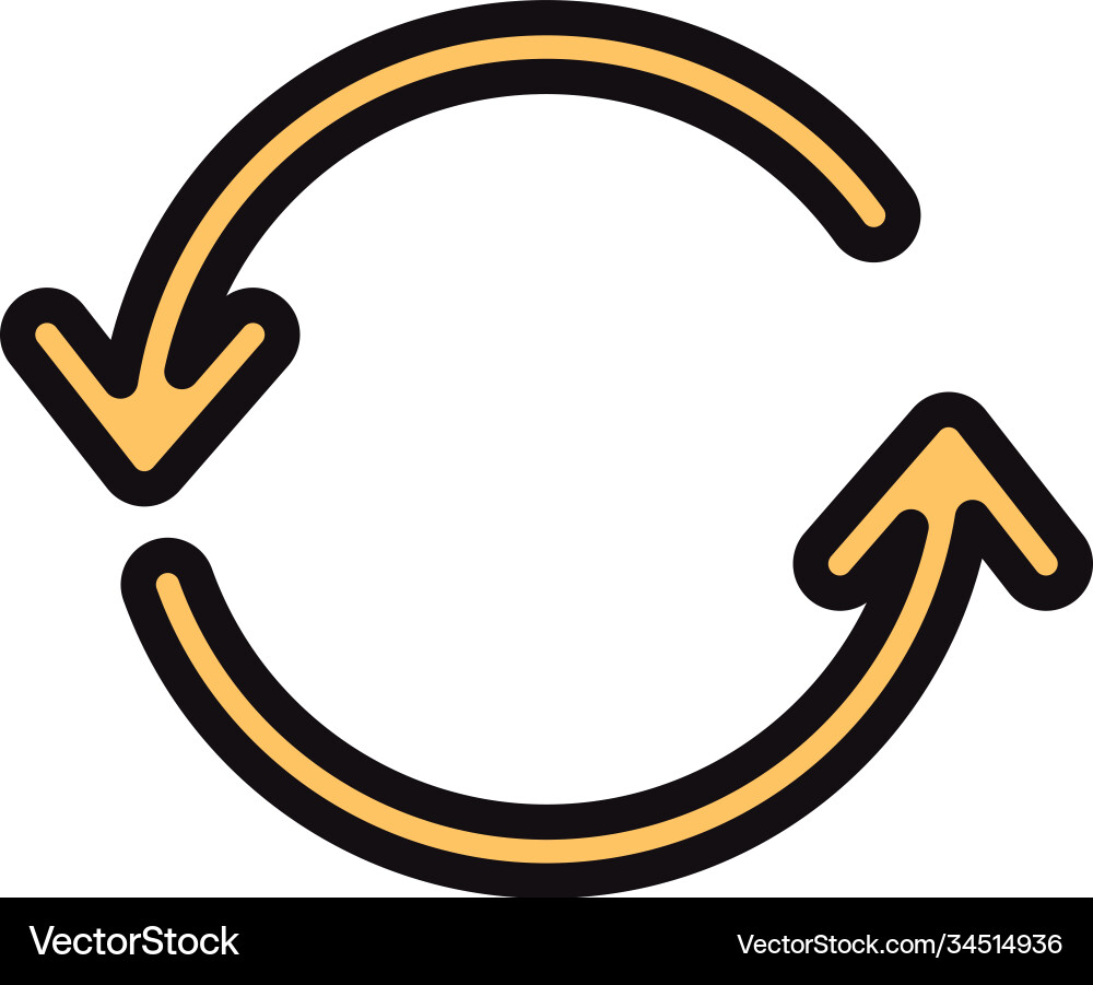 User interface reload arrows web and mobile app vector image