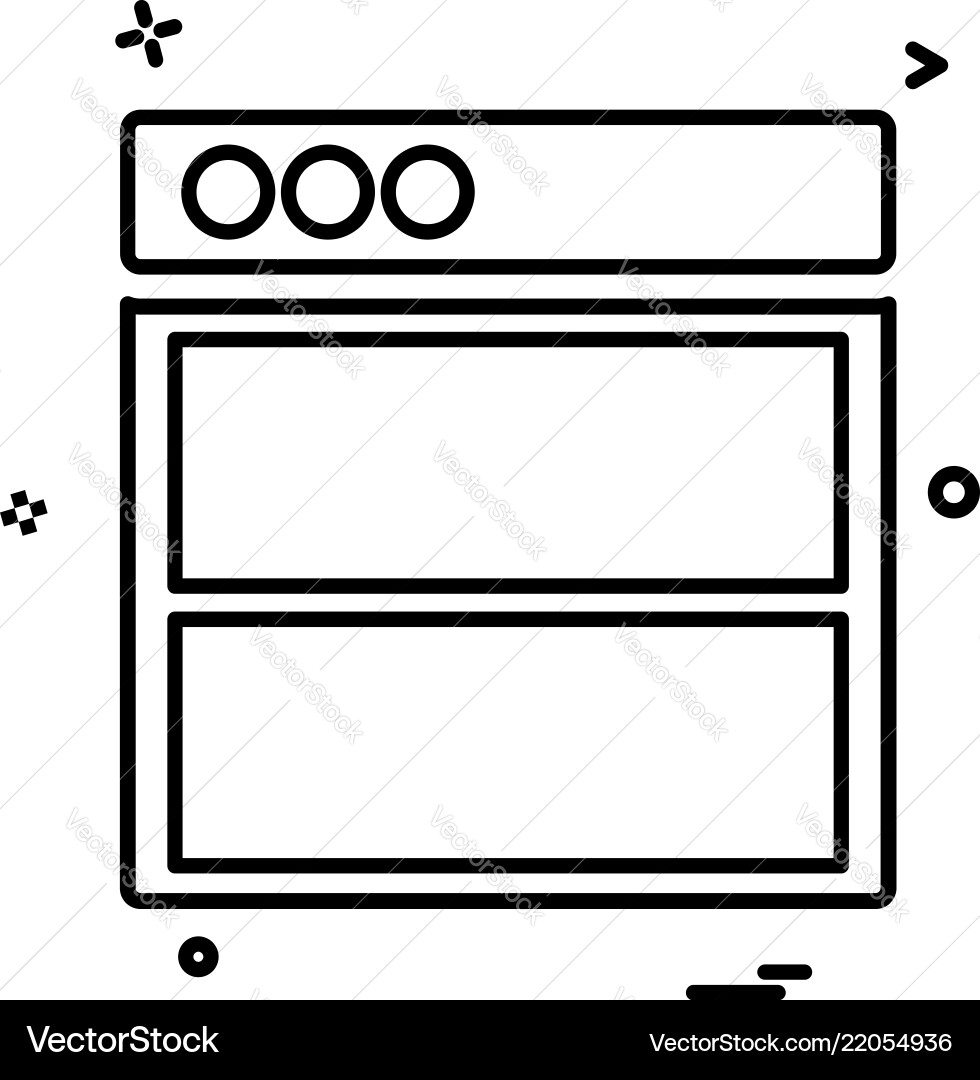 Web layouts icon design Vector Image