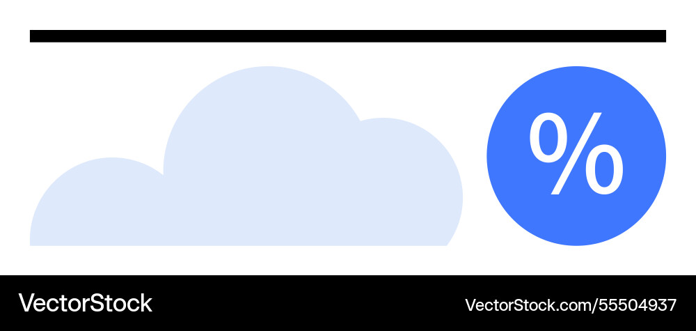 Cloud storage and data utilization concept vector image