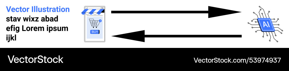 Data transfer between a storefront device Data transfer between a storefront device vector image