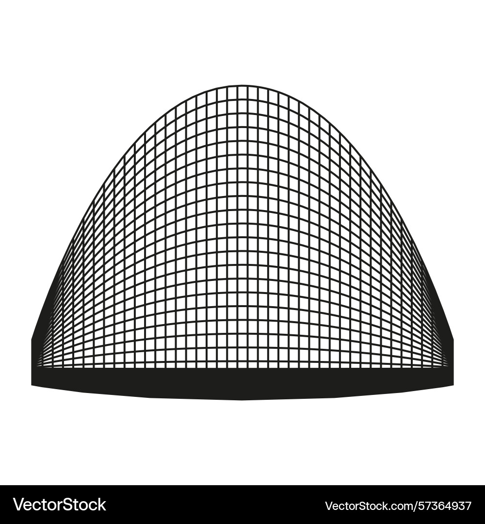 Dome grid structure geometric mesh pattern Dome grid structure geometric mesh pattern Vector Image
