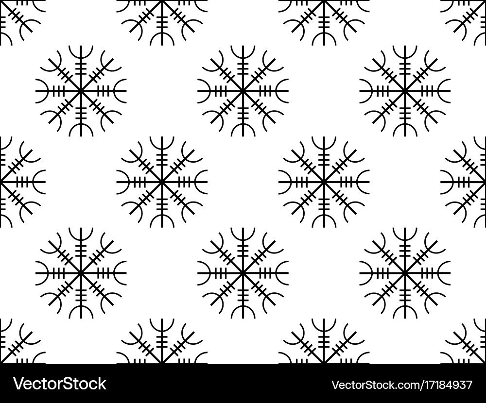 Galder Runes Galdrastafir Runes Pattern Royalty Free Vector Image