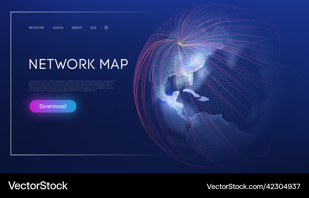Global Network Abstract Background vector image