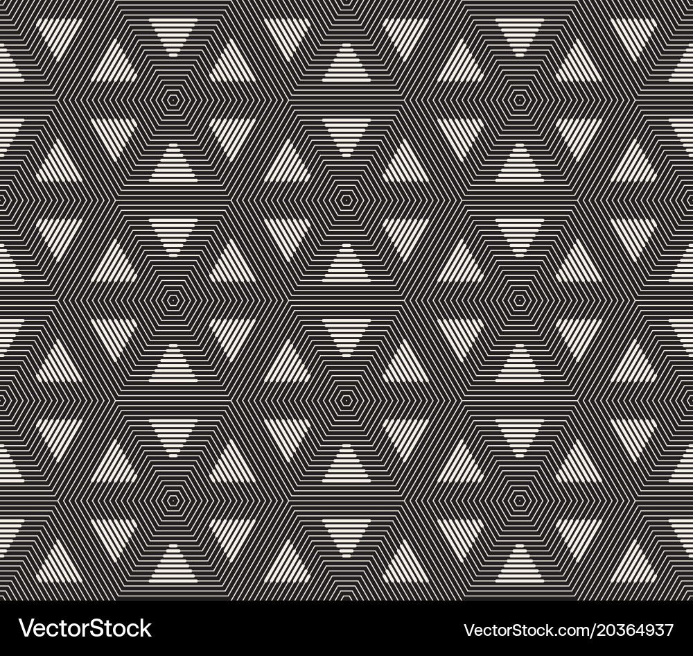 Modern Geometric Triangle Pattern vector image