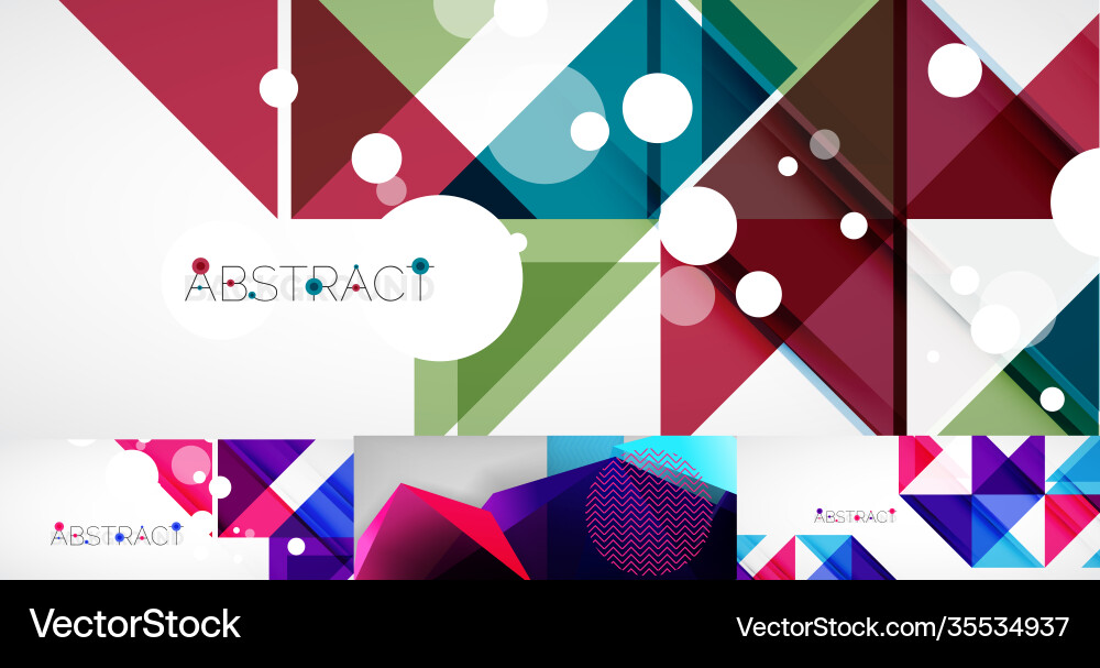 Set techno backgrounds internet concepts vector image