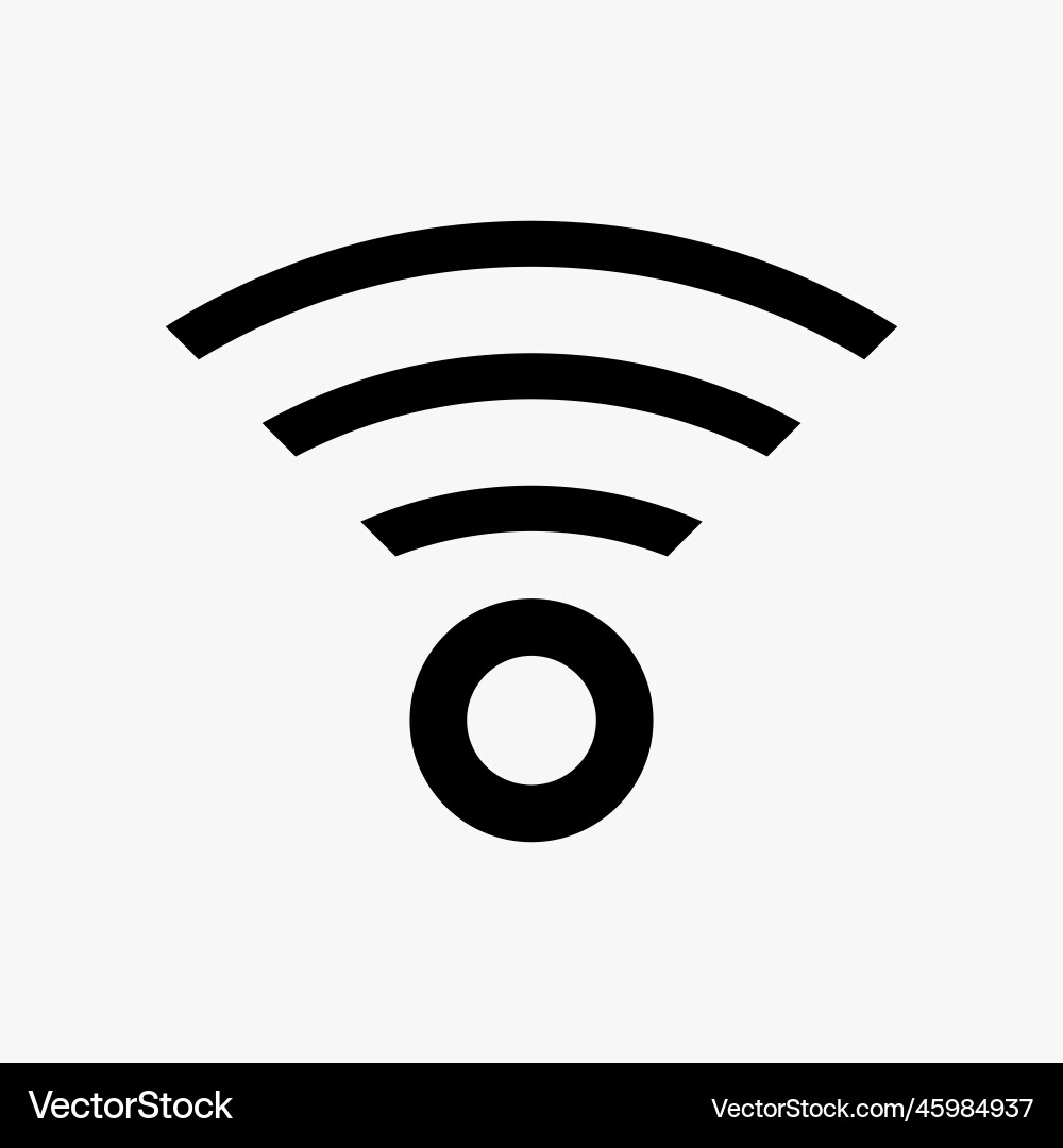 Signal icon design can also be used for user Vector Image
