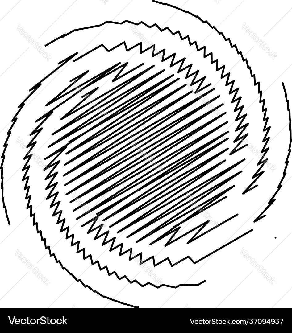 Spiral swirl twirl design element with sketchy Spiral swirl twirl design element with sketchy vector image