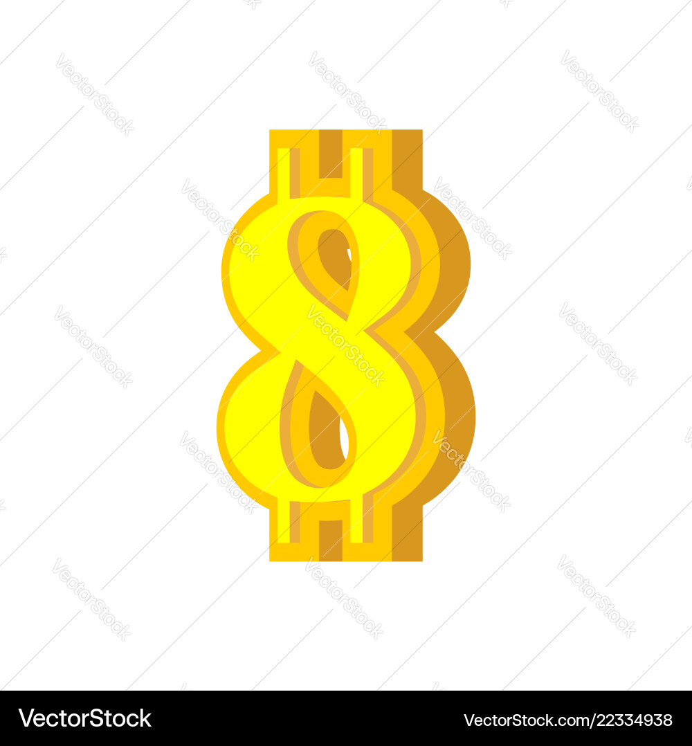 8 numeral bitcoin font eight numeric crypto 8 numeral bitcoin font eight numeric crypto vector image