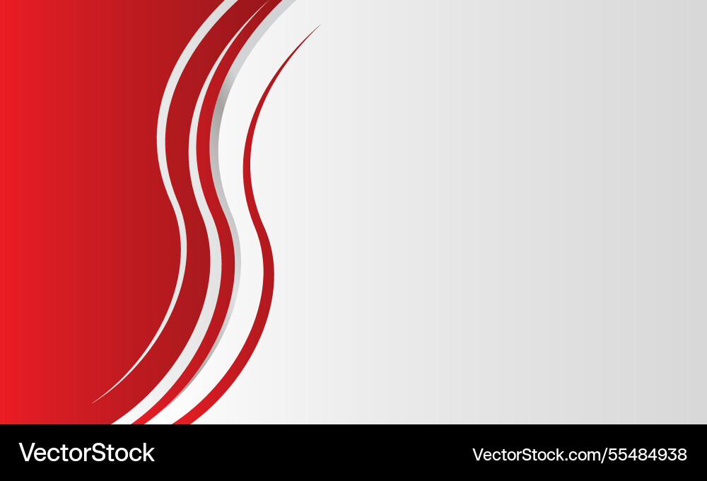 Abstrakt rote und weiße geometrische Formen Hintergrund Vektorbild