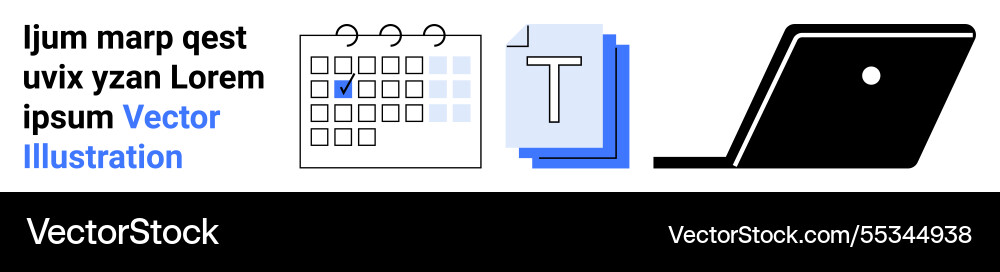 Calendar with checklist icon document pages Calendar with checklist icon document pages vector image