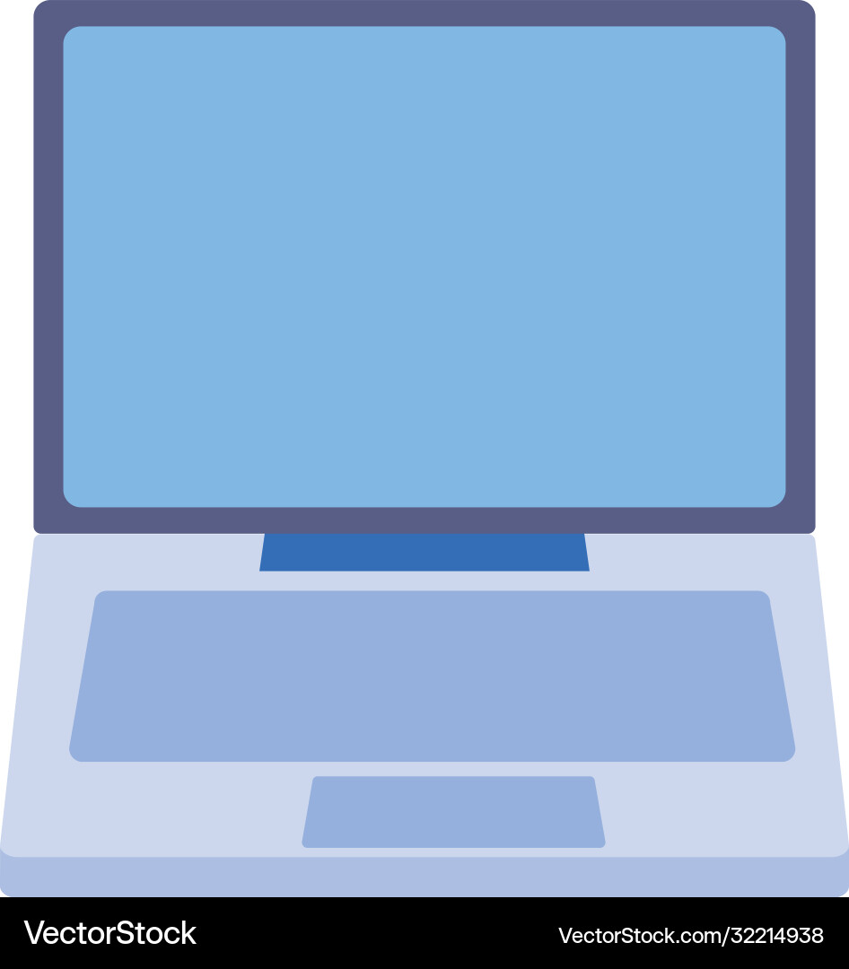 Computer monitor device digital isolated icon Computer monitor device digital isolated icon Vector Image