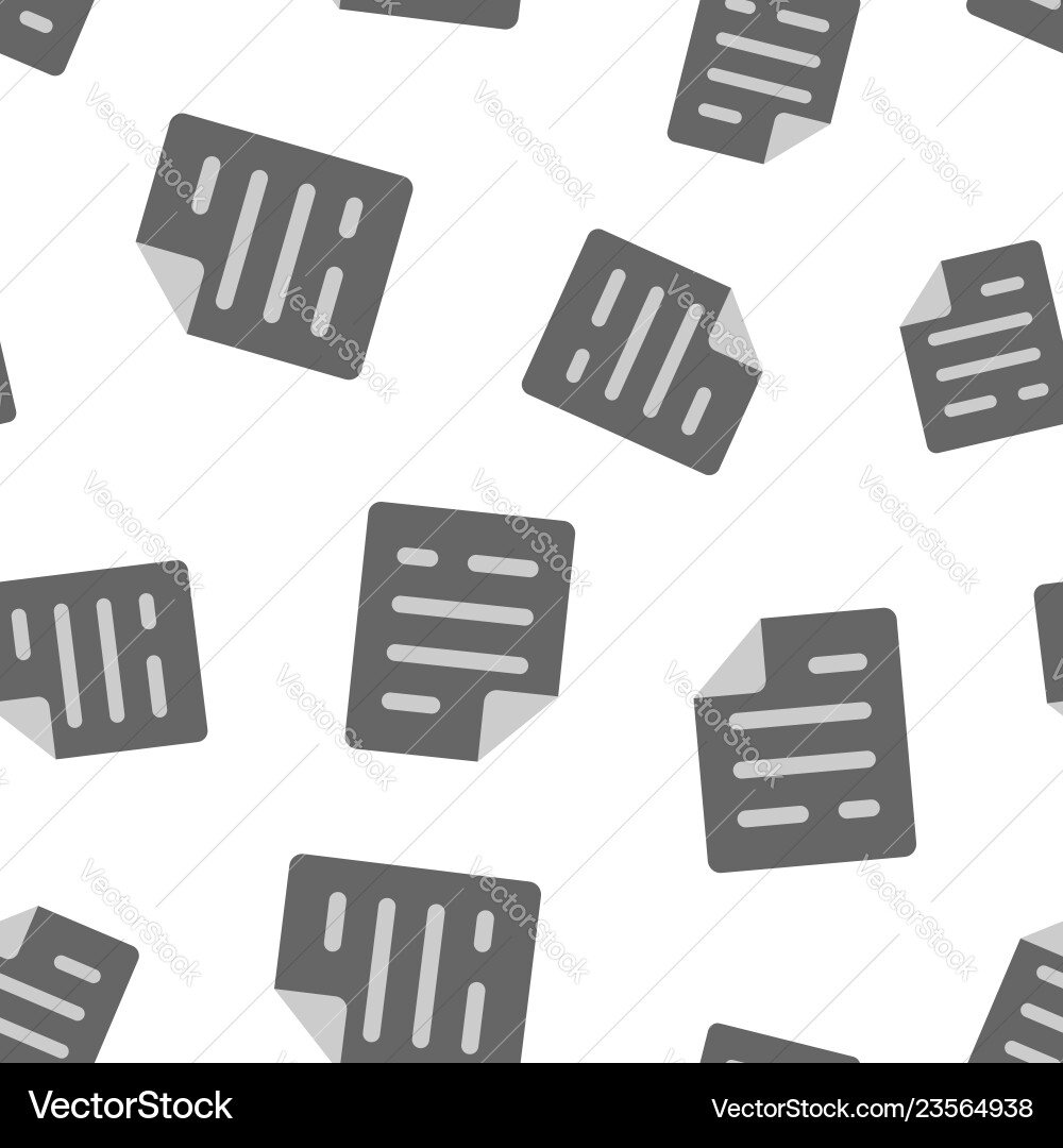 Document note icon seamless pattern background Document note icon seamless pattern background Vector Image