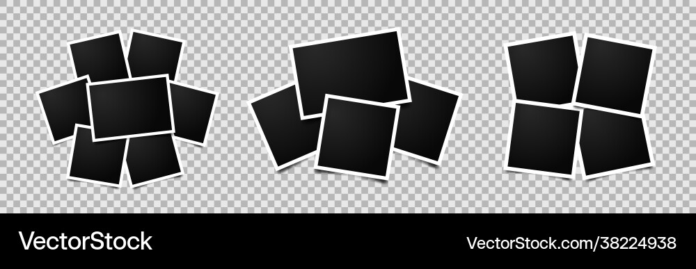 Empty Photo Frames Collection vector image