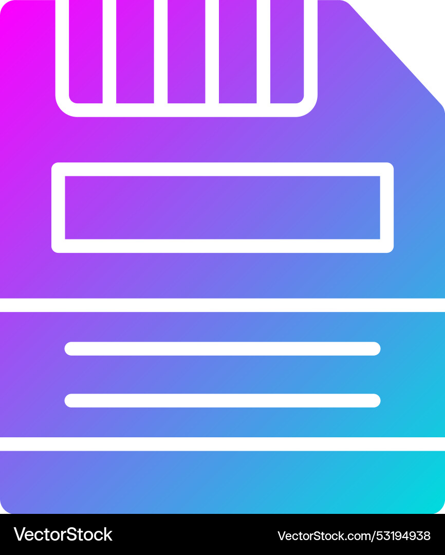 Floppy disk icon design Vector Image