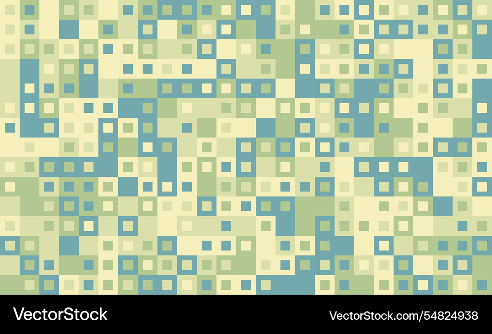 Geometric grid pattern with textured cubes vector image