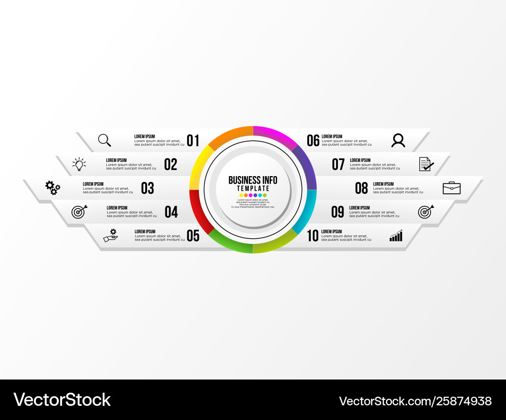 Infographic design template with options steps Infographic design template with options steps Vector Image
