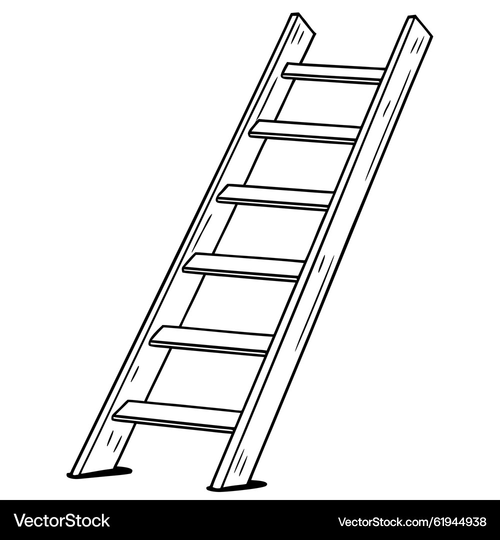 Isolated Vertical Ladder – Royalty-Free Vector | VectorStock