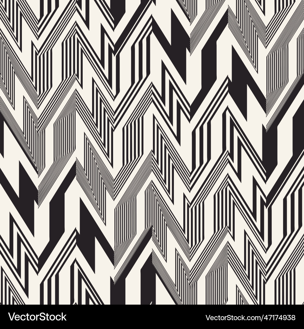 Monochromer Glimmeffekt strukturiertes Zickzack-Muster Monochromer Glimmeffekt strukturiertes Zickzack-Muster Vektorbild
