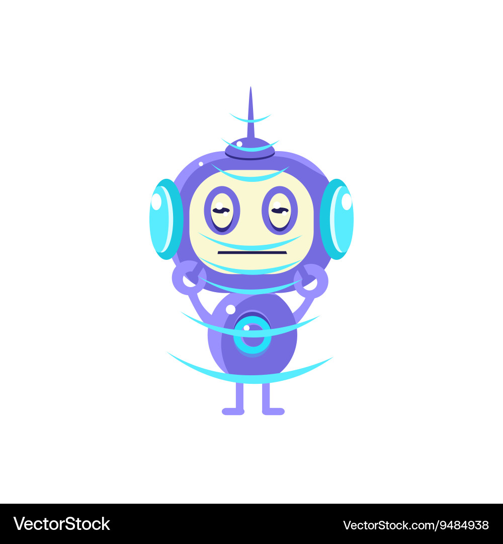 Robot receiving radio signal vector image