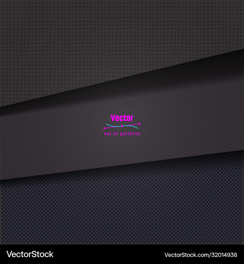 Set patterns vector image