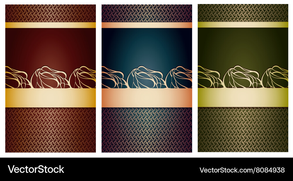 Set with backgrounds vector image