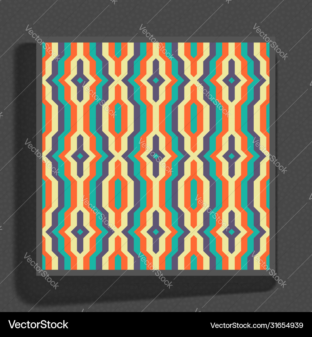 Abstract mosaic pattern geometric background Vector Image