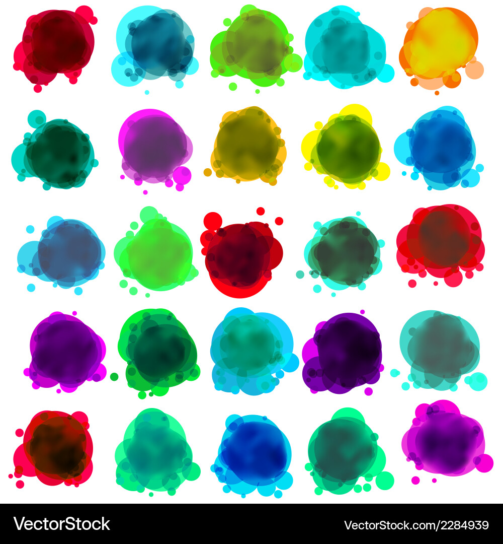Bubbles for speech without a transparency eps 8 Vector Image