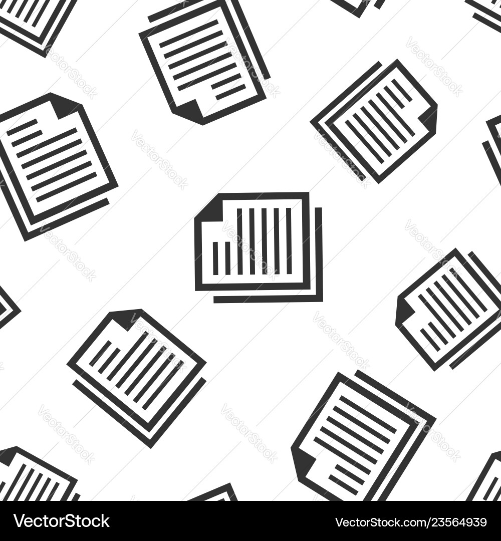 Document note icon seamless pattern background Document note icon seamless pattern background Vector Image