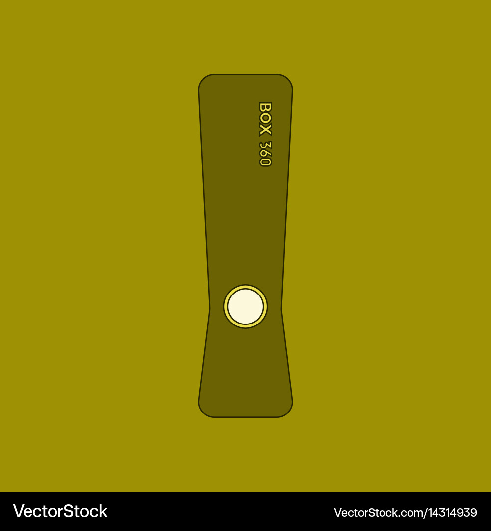 Flat icon on background game console Vector Image