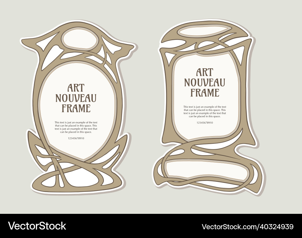 Label decorative frame border element Vector Image