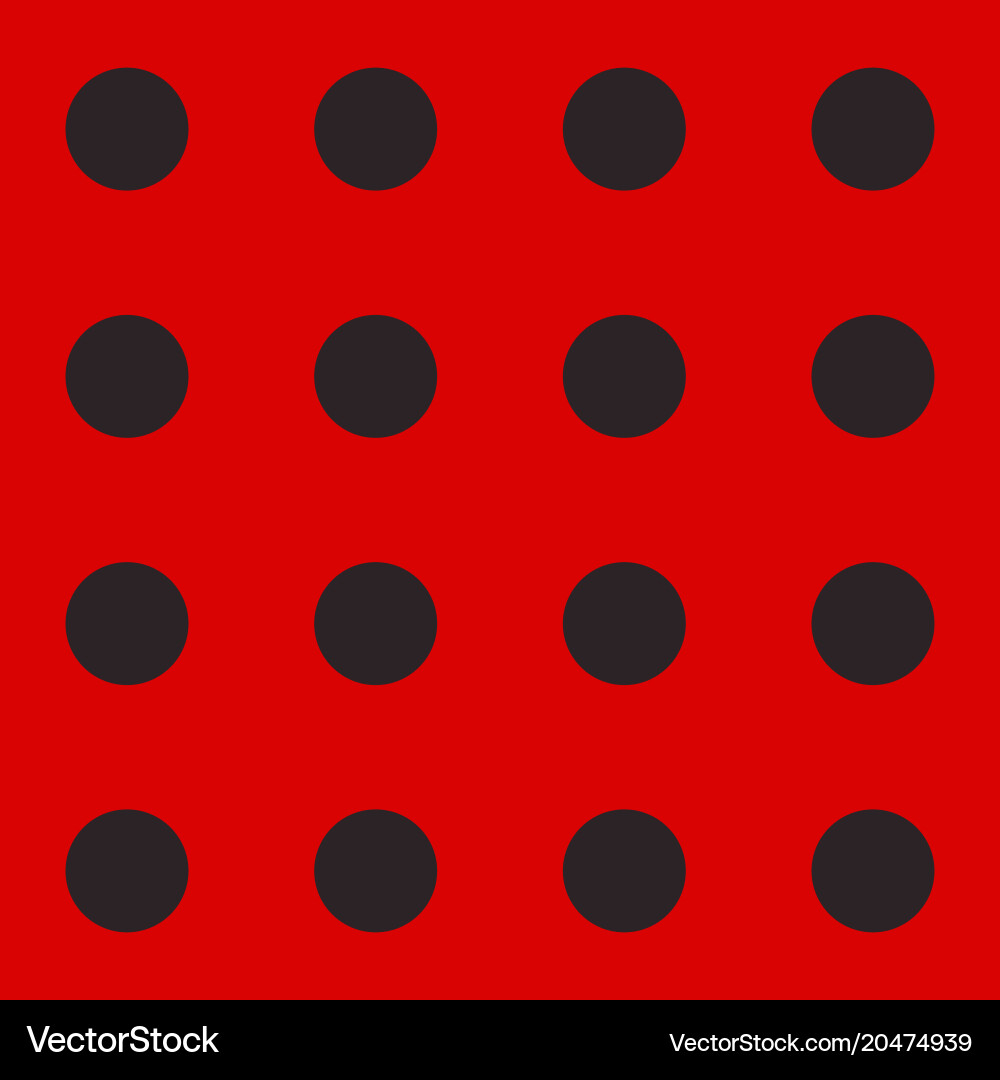 Ladybug pattern seamless Vector Image
