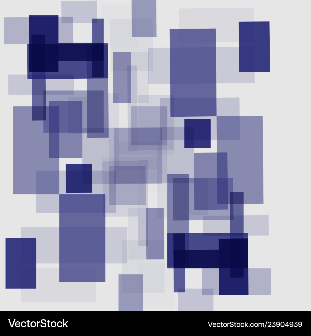 Modern blue cube and rectangle pattern background Vector Image