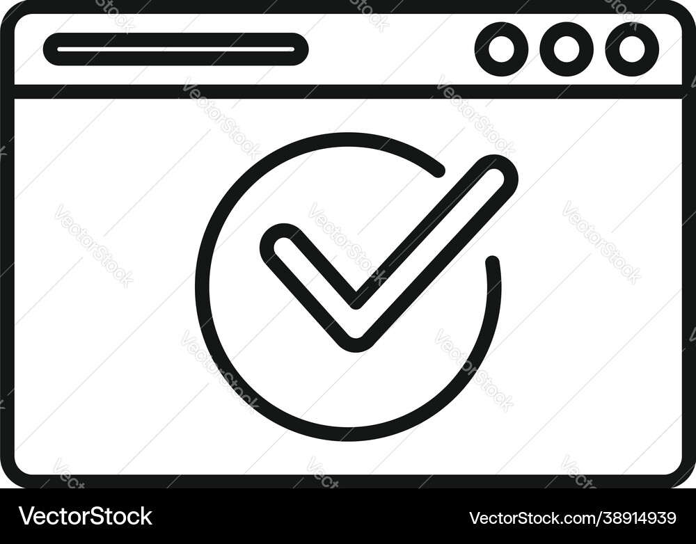 Quality web site icon outline learn doubt Quality web site icon outline learn doubt vector image
