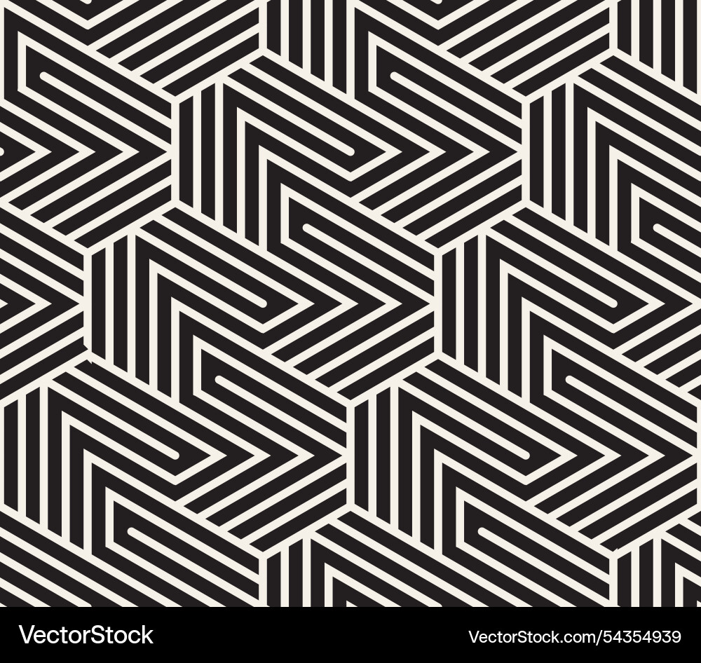Seamless pattern repeating geometric elements Vector Image