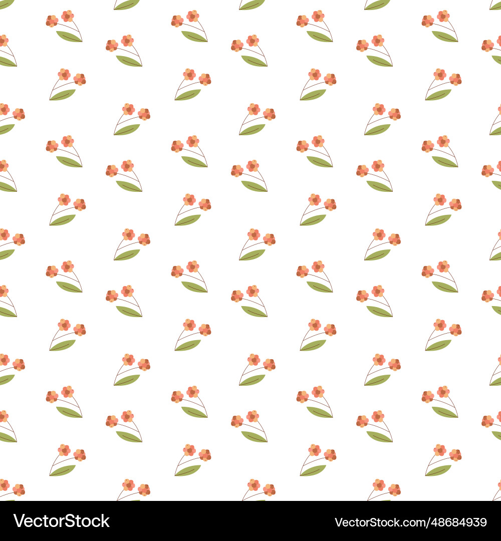 Seamless pattern with cloudberry color flat Seamless pattern with cloudberry color flat Vector Image