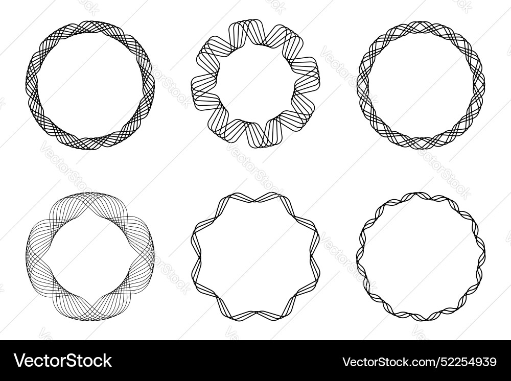 Spirograph Circle Pattern vector image