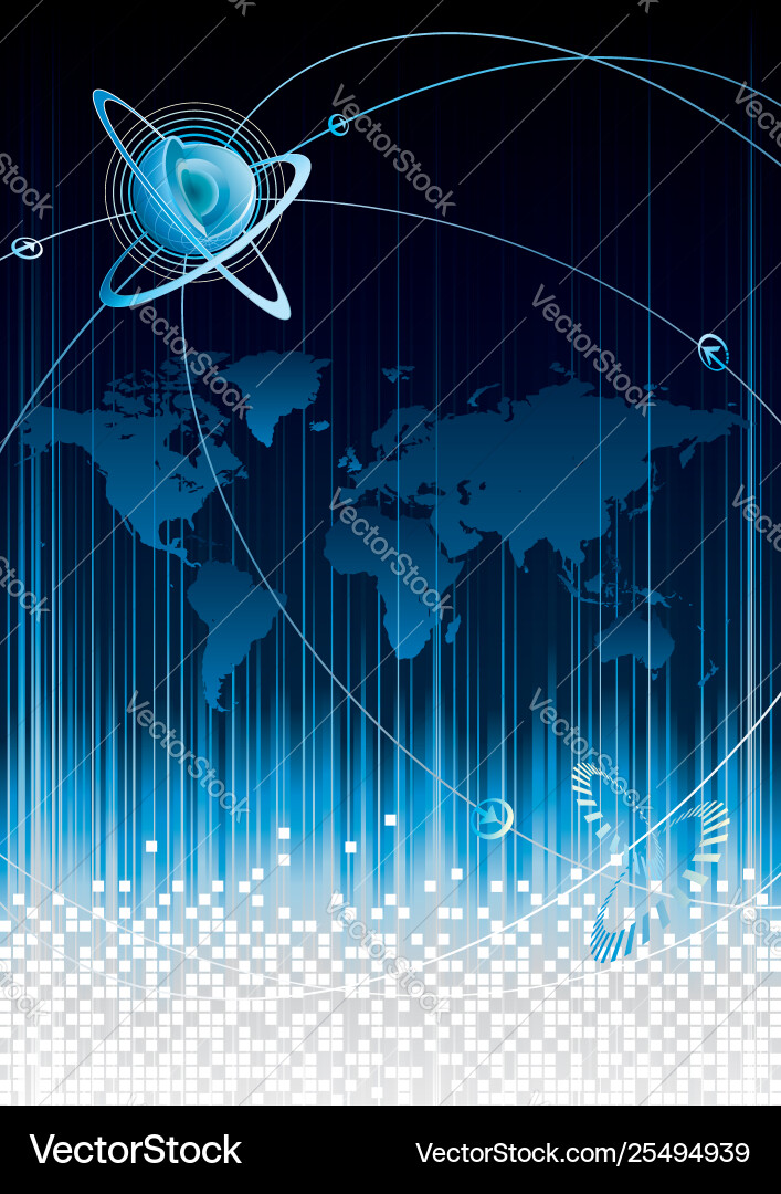 Tech background vector image