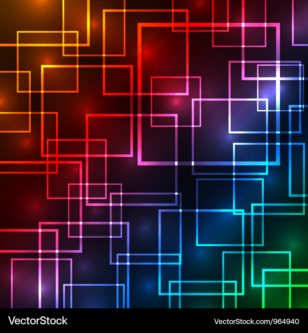 Abstract Colorful Square Background vector image