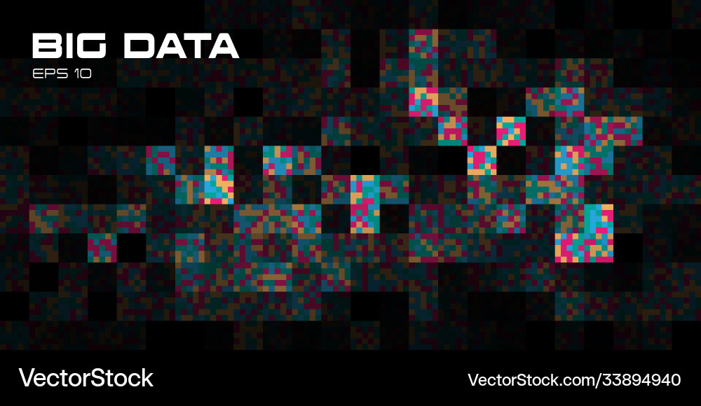 Big data visualization abstract background Big data visualization abstract background vector image