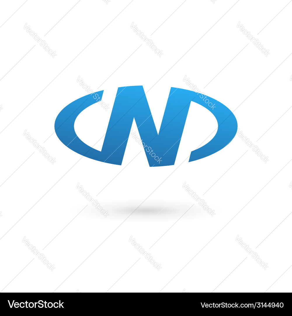 Buchstaben n Logo-Icon Design Template-Elemente Vektorbild
