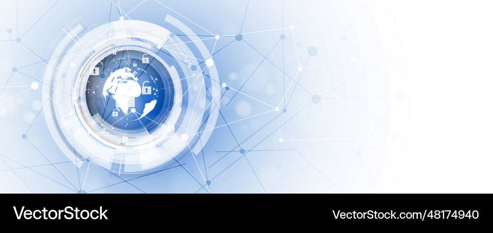 Cybersecurity Network Security Concept vector image