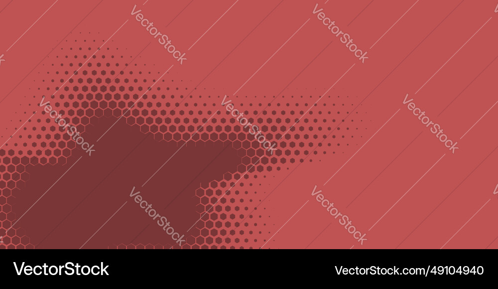 Geometric abstract hexagon two color background vector image