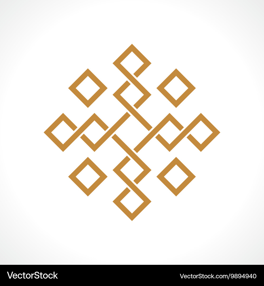 Interlocking Square Pattern vector image